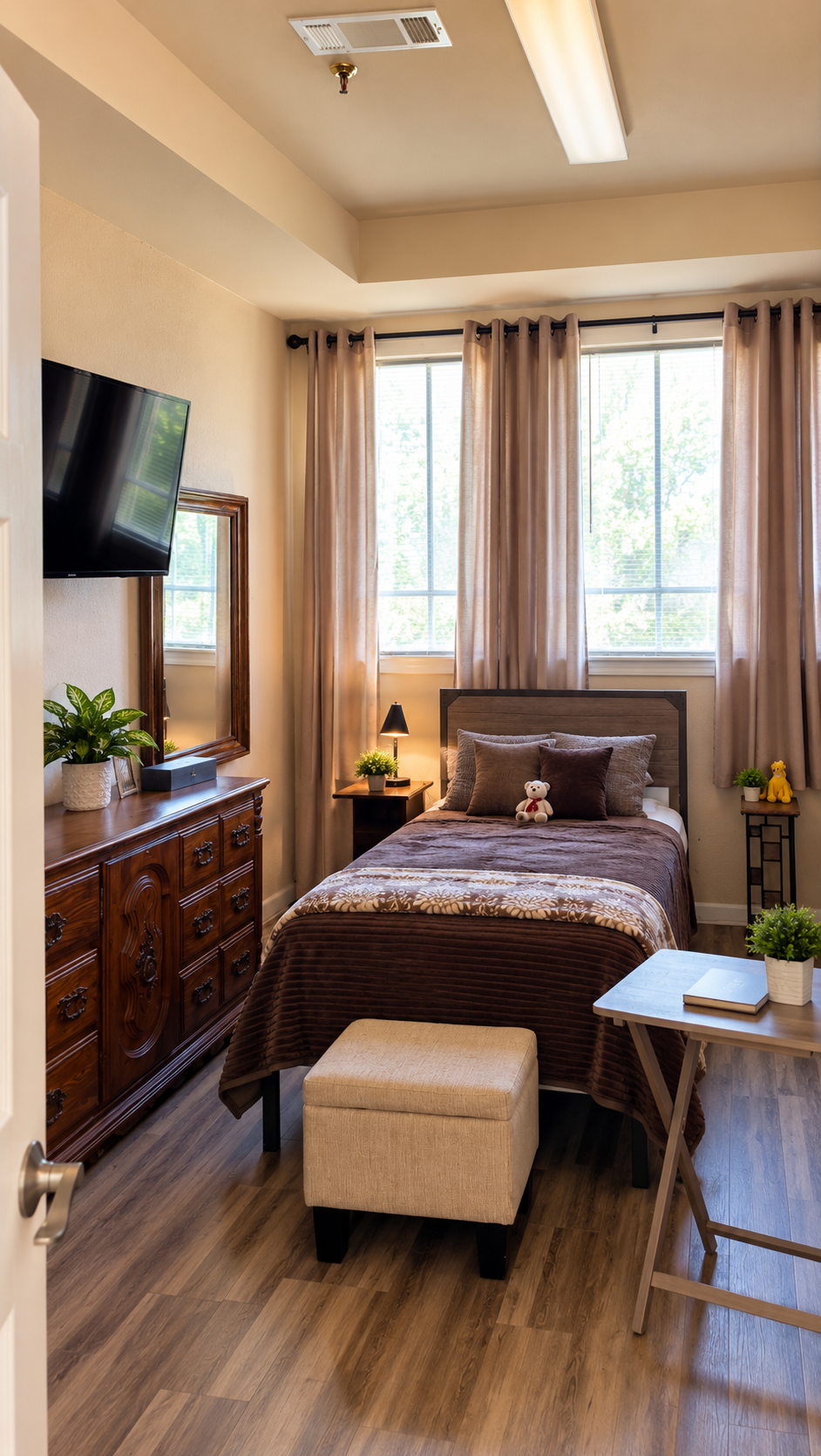 A comfortable residential space designed to feel welcoming and personal.